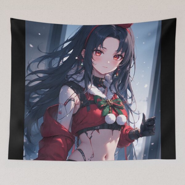 Artikelvorschau, Cyber-Anime-Mädchen zu Weihnachten entworfen und verkauft von ArtsJulian.