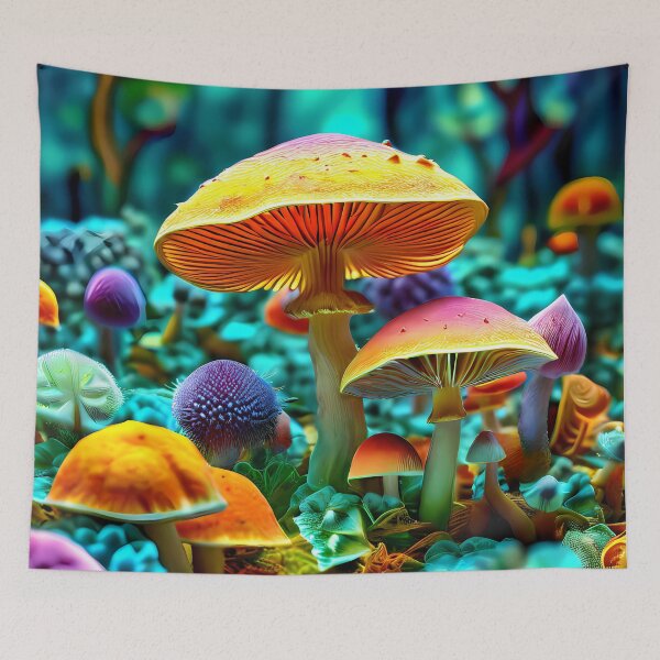Item preview, Magic mushrooms in the enchanted forest designed and sold by Mianku | Für das Leben.