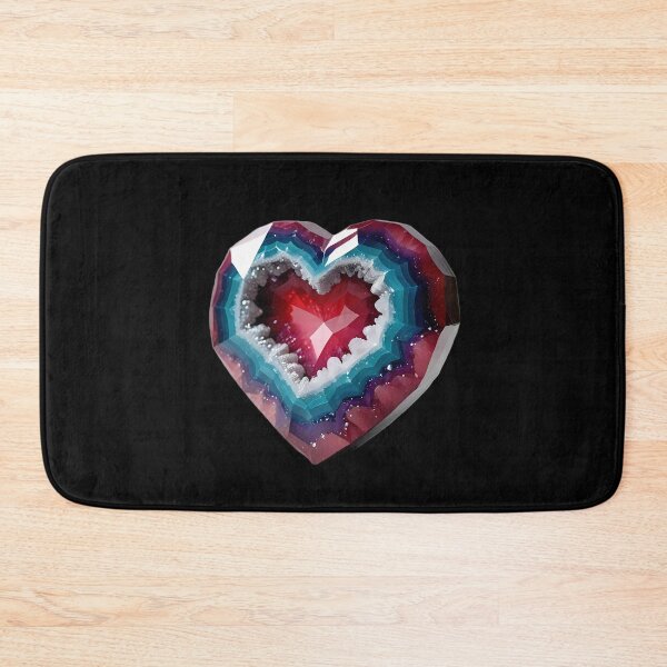Item preview, Heart-shaped geode with color gradient and crystals designed and sold by Mianku | Für das Leben.