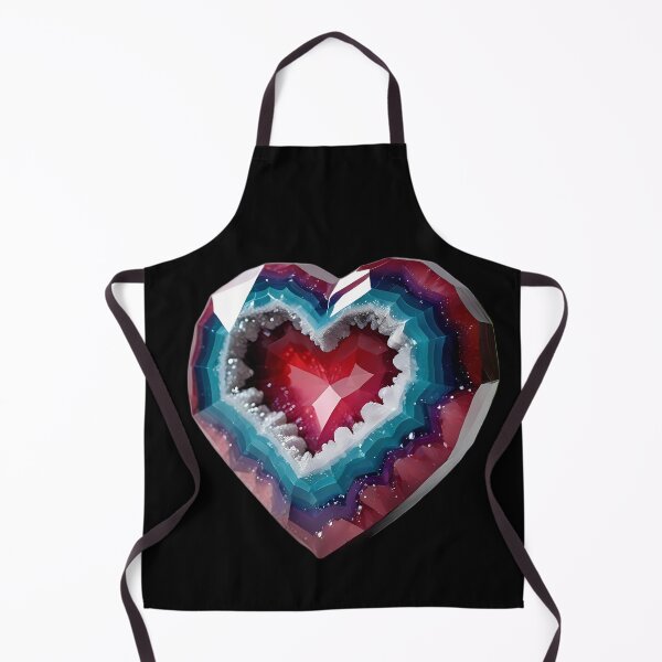 Item preview, Heart-shaped geode with color gradient and crystals designed and sold by Mianku | Für das Leben.
