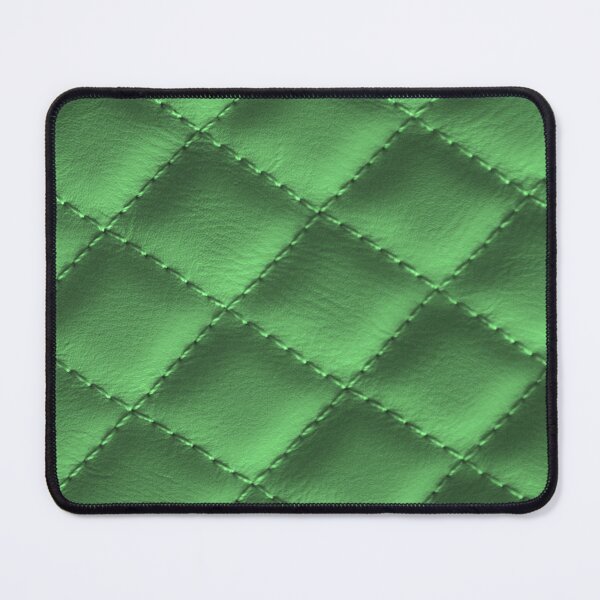 Item preview, Green Quilted Luxury Leather Pattern designed and sold by capricedefille.