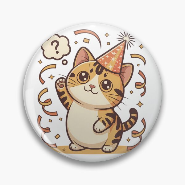 Item preview, Manx Cat Tailless Try New Year Chibi Funny No Tail Cat Sarcastic Holiday Design designed and sold by GiftsForge.