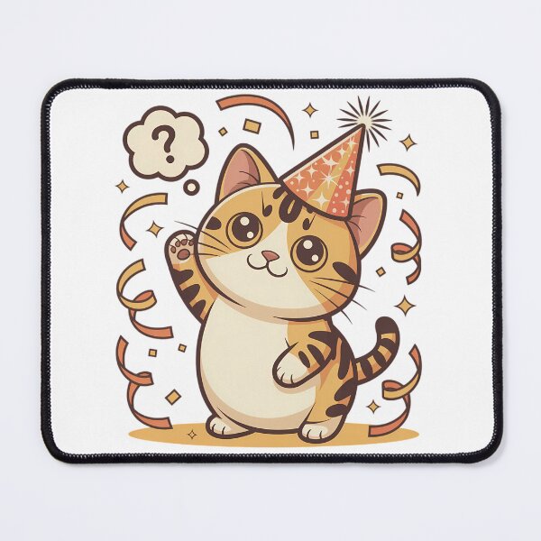 Item preview, Manx Cat Tailless Try New Year Chibi Funny No Tail Cat Sarcastic Holiday Design designed and sold by GiftsForge.