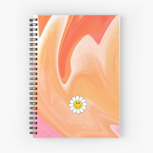 Item preview, Orange and Pink abstract with daisy  designed and sold by NoisyNosyNancy.