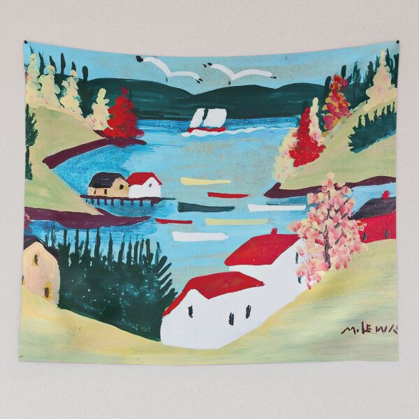 Item preview, Ben Loman Harbour Folk Art Print Maud Lewis designed and sold by st1art.