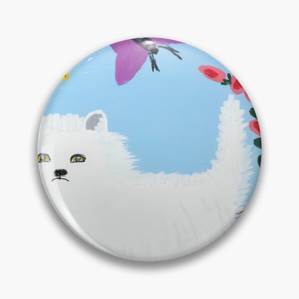 Item preview, Maud Lewis White Cat With Flowers designed and sold by st1art.