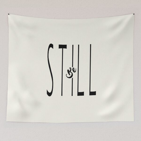 Item preview, Be Still Christian ultra Minimal Typography Design – Psalm 46:10 Bible Verse Word Art | Black designed and sold by ZechJohnRB.