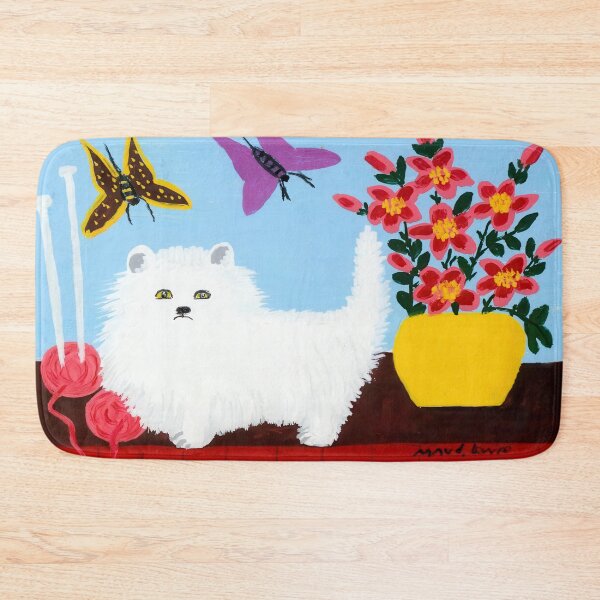Item preview, Maud Lewis White Cat With Flowers designed and sold by st1art.