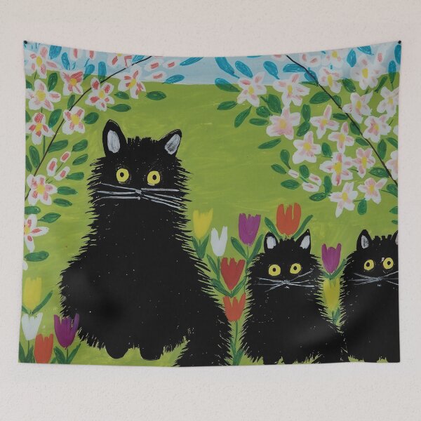 Item preview, Three Black Cats - Maud Lewis designed and sold by st1art.