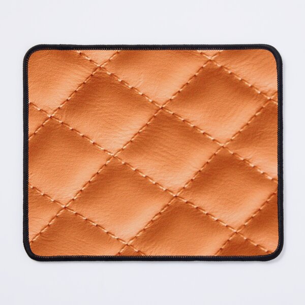 Item preview, Orange Quilted Luxury Leather Pattern designed and sold by capricedefille.