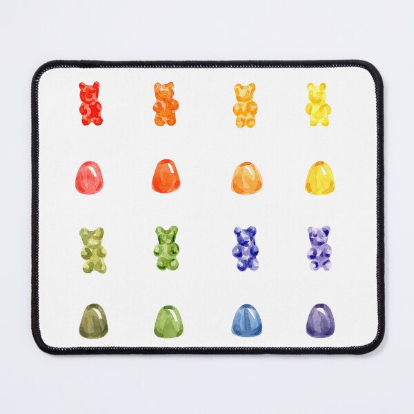 Item preview, Rainbow Gummy Bears in Watercolor designed and sold by andrebalest.art.