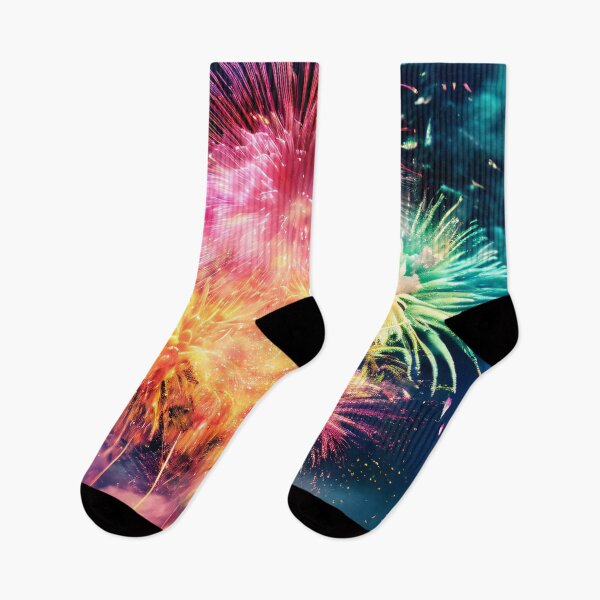 Item preview, Colorful fireworks in the night sky designed and sold by Mianku | Für das Leben.