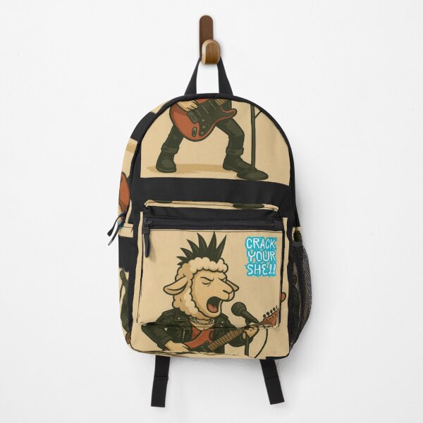 Item preview, Rock Rebel Sheep – Punk Rock Guitar Illustration- ''CRACK YOUR SHELL'' designed and sold by doktordanTemiz.