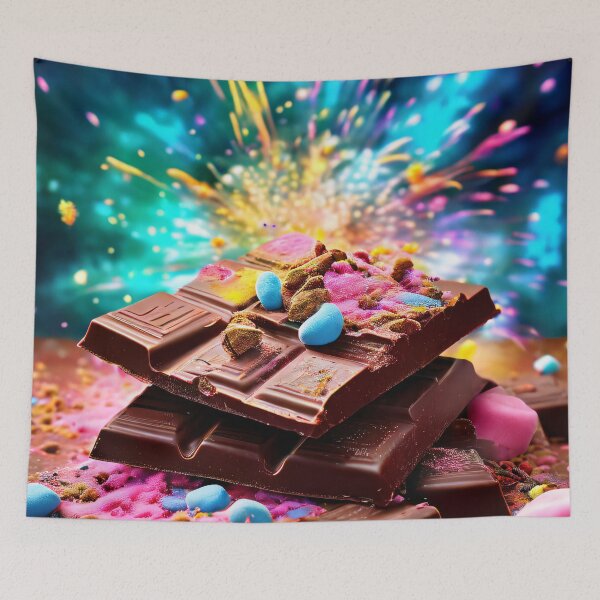Item preview, Imaginative chocolate landscape with swirls of color designed and sold by Mianku | Für das Leben.
