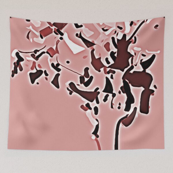 Item preview, Abstract Painting of Cherry Blossom Tree  designed and sold by Poetic Patterns Studio.