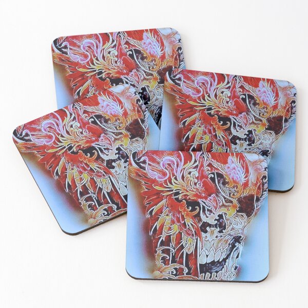 Item preview, Phoenix & Skull designed and sold by NightRaida.