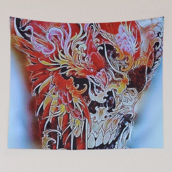 Item preview, Phoenix & Skull designed and sold by NightRaida.
