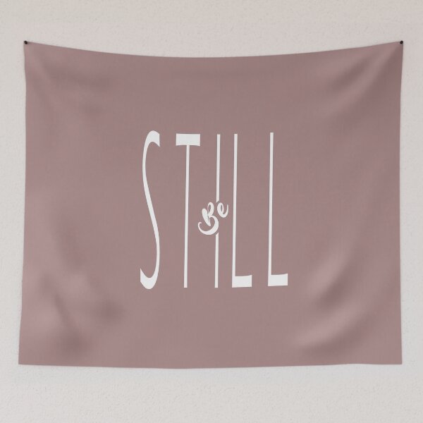 Item preview, Be Still Christian ultra Minimal Typography Design – Psalm 46:10 Bible Verse Word Art | White designed and sold by ZechJohnRB.