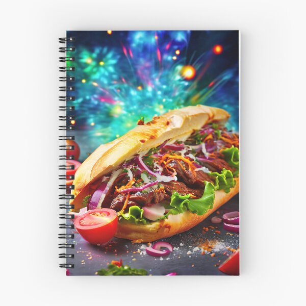 Item preview, Lively sandwich with meat and vegetables designed and sold by Mianku | Für das Leben.