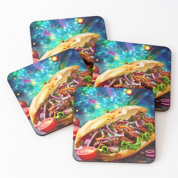 Item preview, Lively sandwich with meat and vegetables designed and sold by Mianku | Für das Leben.