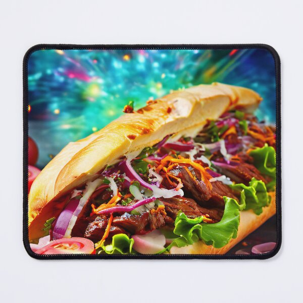 Item preview, Lively sandwich with meat and vegetables designed and sold by Mianku | Für das Leben.