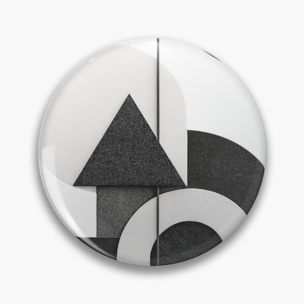 Item preview, Abstract Geometric Composition in Black and White designed and sold by TheNameCraftery.