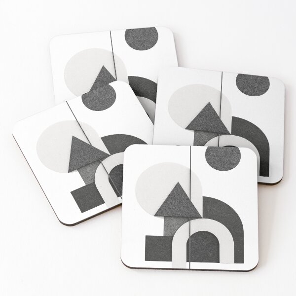 Item preview, Abstract Geometric Composition in Black and White designed and sold by TheNameCraftery.
