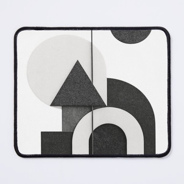 Item preview, Abstract Geometric Composition in Black and White designed and sold by TheNameCraftery.