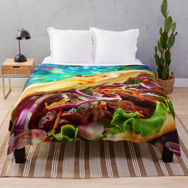 Item preview, Lively sandwich with meat and vegetables designed and sold by Mianku | Für das Leben.