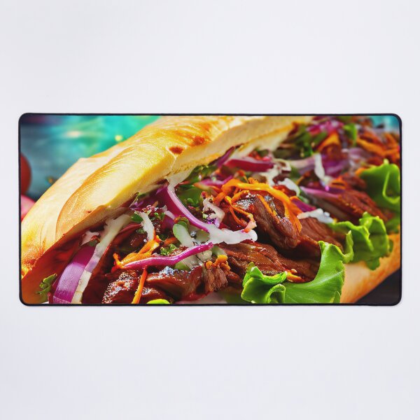 Item preview, Lively sandwich with meat and vegetables designed and sold by Mianku | Für das Leben.