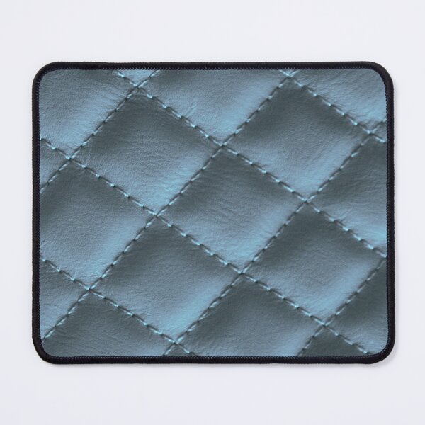 Item preview, Metal Blue Quilted Luxury Leather Pattern designed and sold by capricedefille.