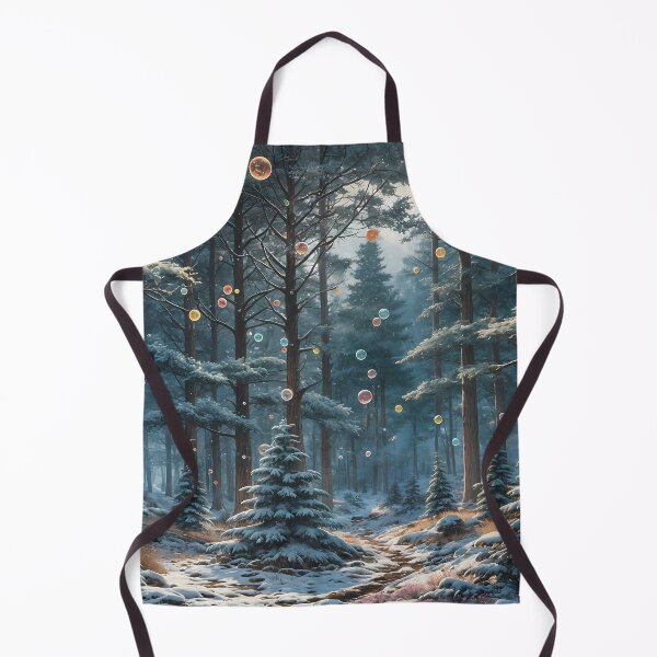 Item preview, Dreamy winter forest with floating light orbs designed and sold by Mianku | Für das Leben.