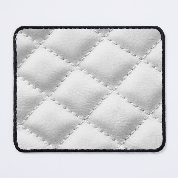 Item preview, White Quilted Luxury Leather Pattern designed and sold by capricedefille.