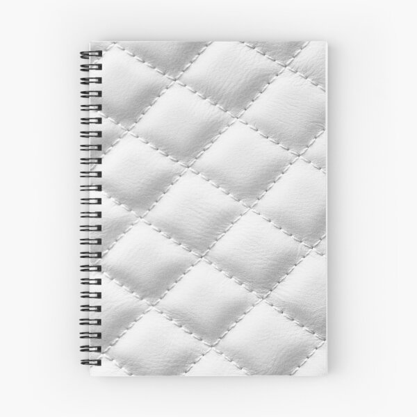 Item preview, White Quilted Luxury Leather Pattern designed and sold by capricedefille.