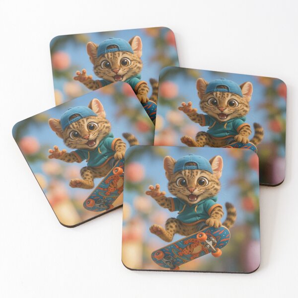 Item preview, Skater Kodkod Wildcat designed and sold by Sillytoe.