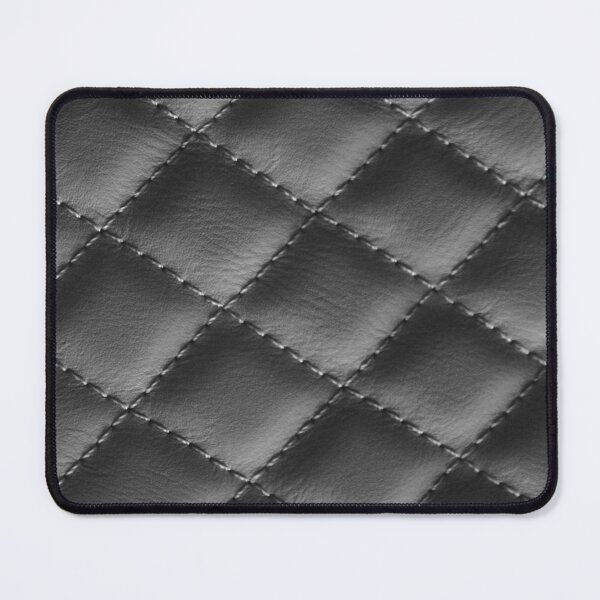 Item preview, Black Quilted Luxury Leather Pattern designed and sold by capricedefille.