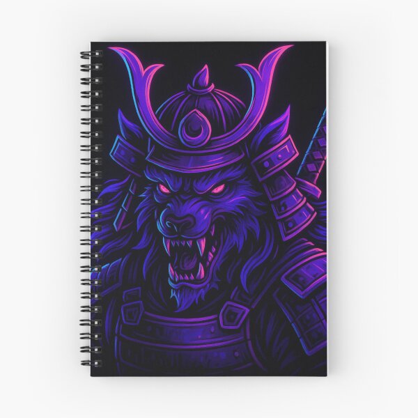 Item preview, Neon Samurai Beast – Cyber Warrior Fantasy Art designed and sold by GolabMagic.