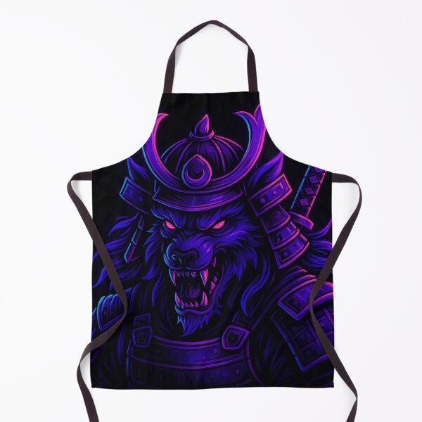 Item preview, Neon Samurai Beast – Cyber Warrior Fantasy Art designed and sold by GolabMagic.