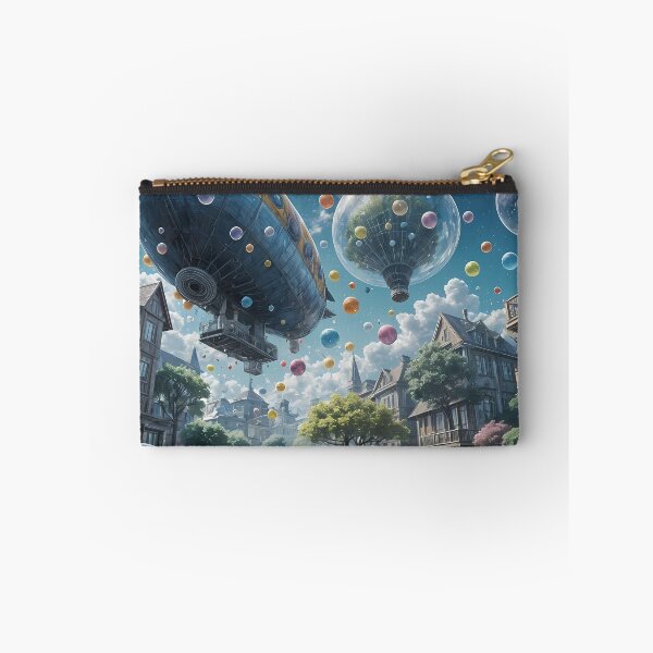 Item preview, Airship, tree blisters and cityscape vision designed and sold by Mianku | Für das Leben.
