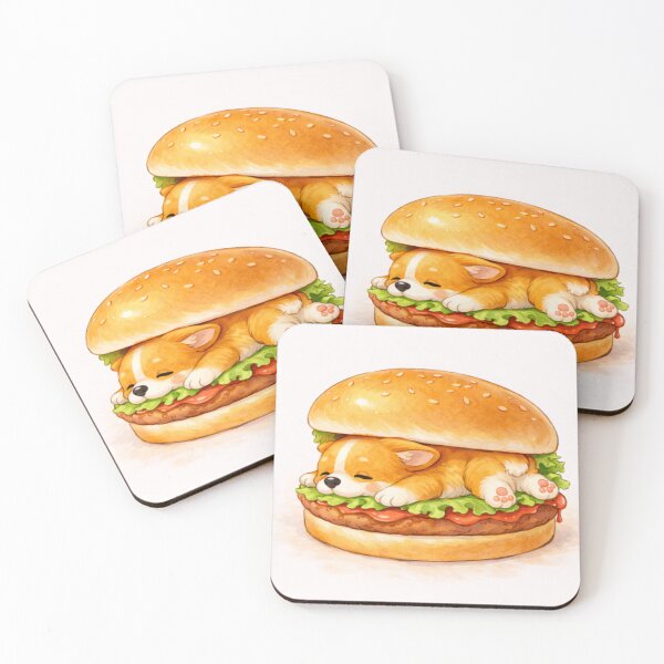 Item preview, Cute Corgi Burger – Funny Dog designed and sold by Darlin8888.