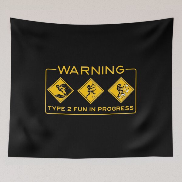 Item preview, Female Climber - Warning Type 2 Fun | Bouldering, Lead climb Mountaineering designed and sold by KnotQualified.