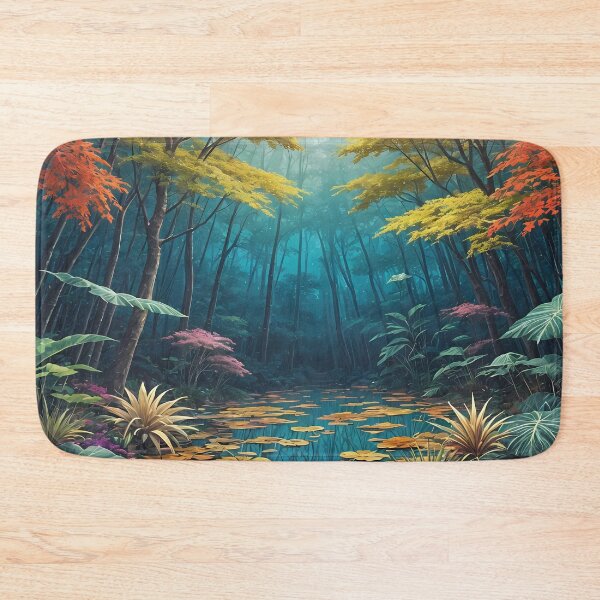 Item preview, Picturesque forest pond in autumn colors designed and sold by Mianku | Für das Leben.