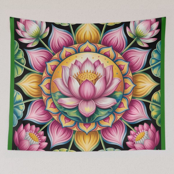 Item preview, A vibrant spiritual mandala. designed and sold by Lilashakti ⭐️ ⭐️ ⭐️ ⭐️ ⭐️.