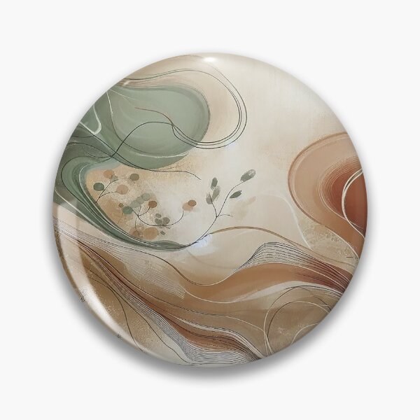 Item preview, Earthbound Flow — Abstract Botanical Art Print designed and sold by MarvinStudios.