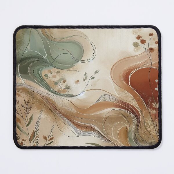 Item preview, Earthbound Flow — Abstract Botanical Art Print designed and sold by MarvinStudios.