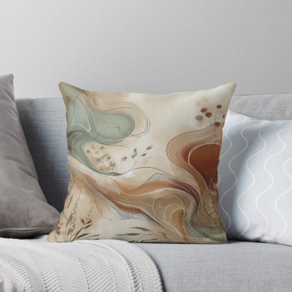 Item preview, Earthbound Flow — Abstract Botanical Art Print designed and sold by MarvinStudios.