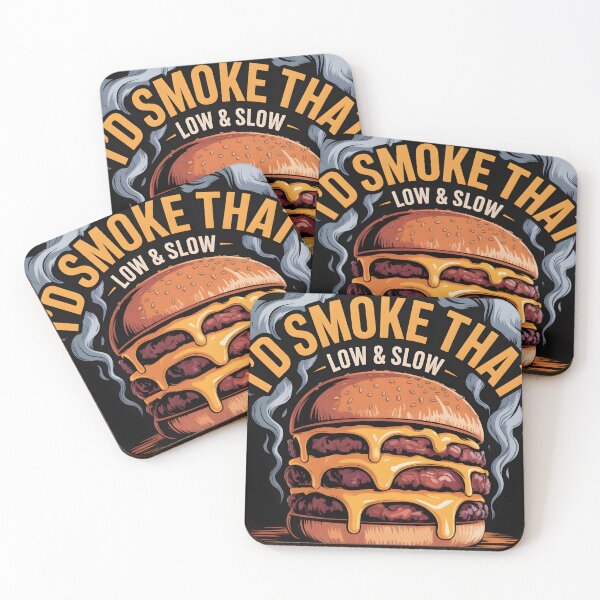 Item preview, I'd Smoke That BBQ Burger Funny foodie T-Shirt designed and sold by Viktorio Art Shop.