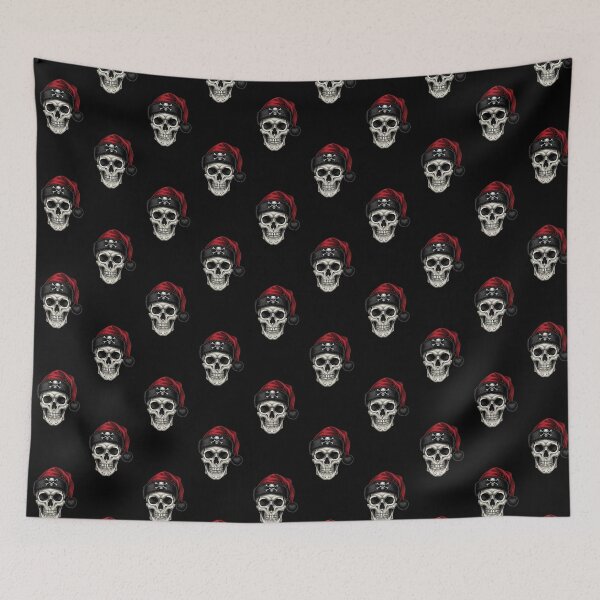 Item preview, Dark Santa Skull | Gothic Christmas Creepy Holiday Sticker designed and sold by Gothic Han.