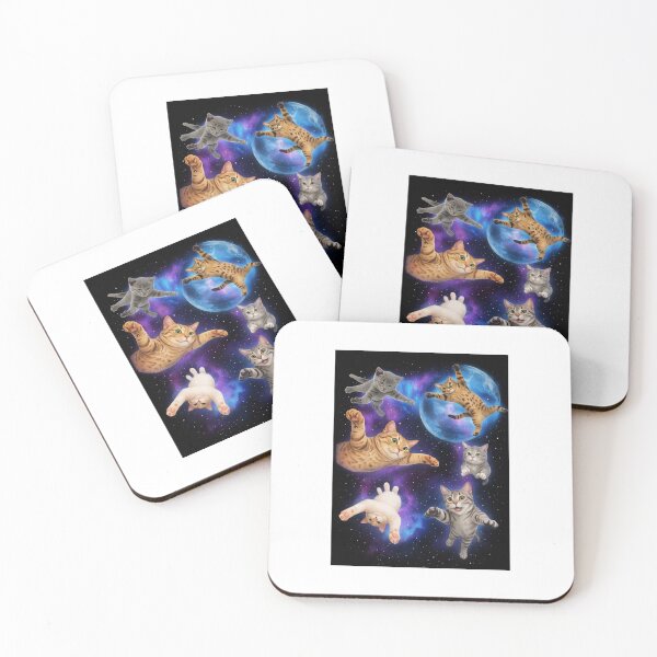 Item preview, cats in the space designed and sold by Krasawcew.