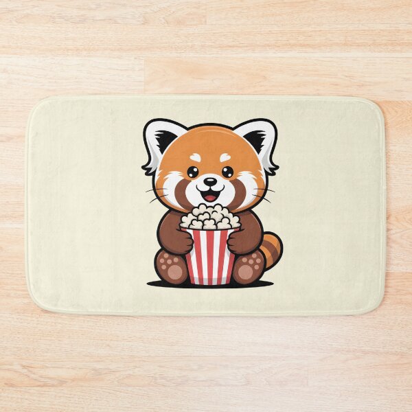 Item preview, Cute Red Panda Eating Popcorn designed and sold by Mr-wow.